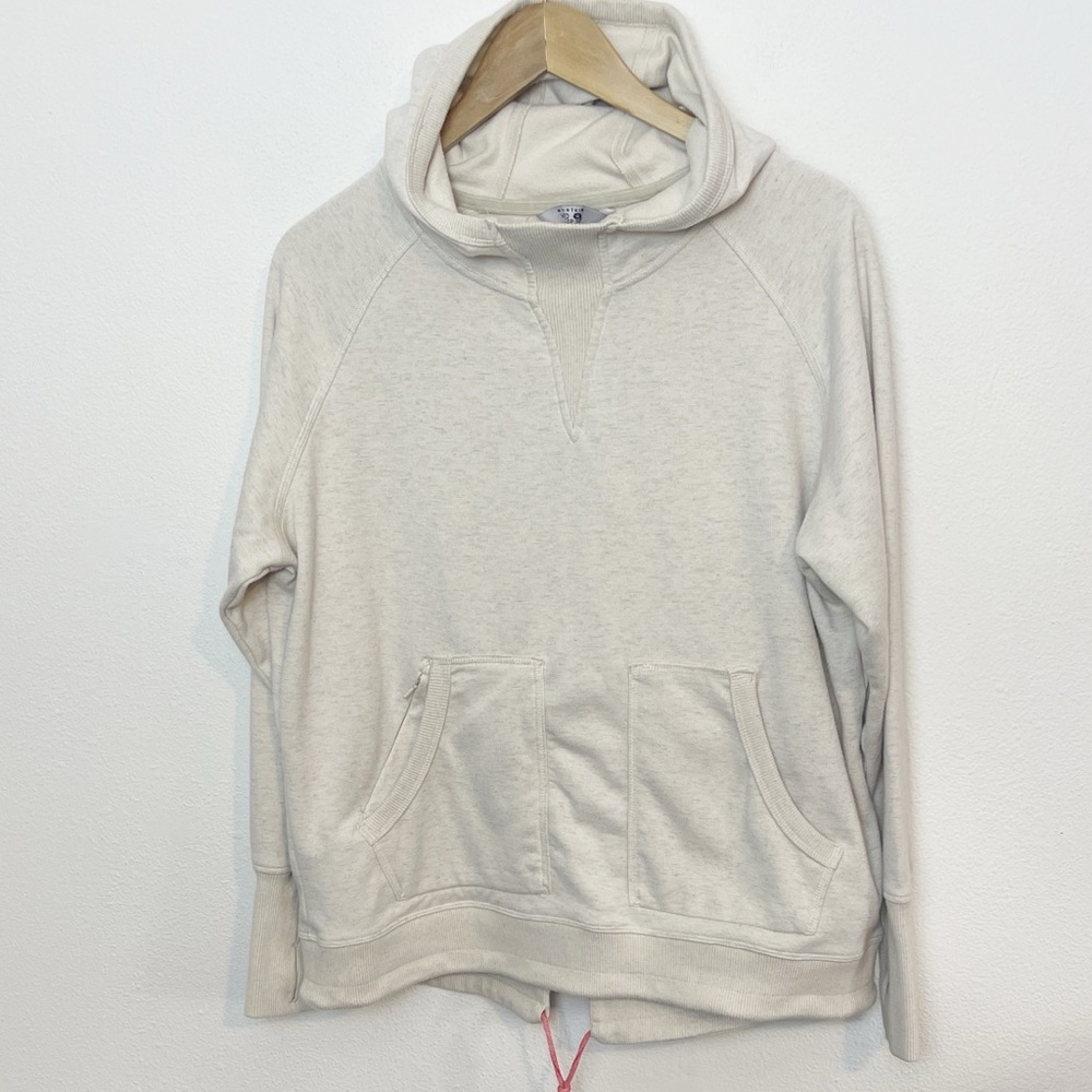 Mountain HardWear Fire Tower Oatmeal pullover hoodie L - Picture 2 of 11